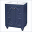 Meuble-lavabo moderne 24 po avec motif orné et charnières à fermeture en douceur
