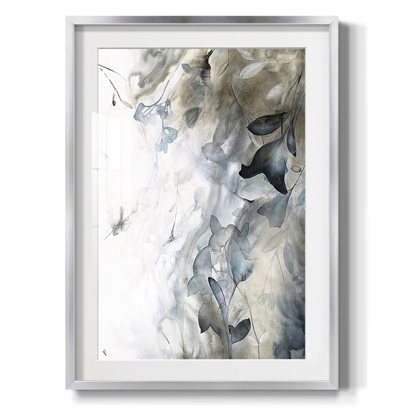 Ardours I - impression encadrée, H 28,5 po x l 20,5 po, Argent argent