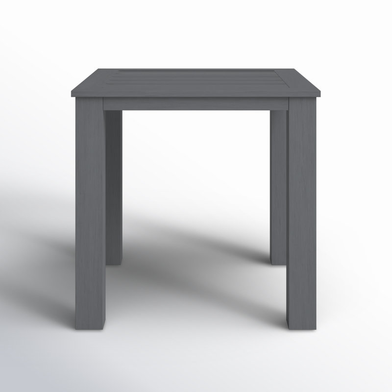 Georgie Square Outdoor Bar Table , 39.65'' in. W 39.65'' in. D