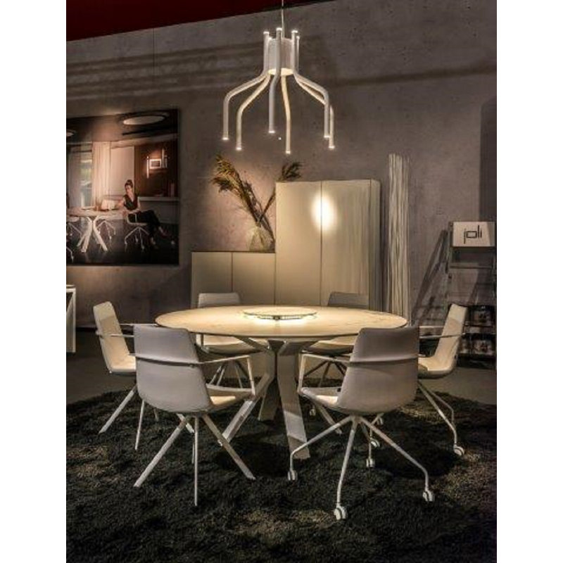 Chaise de salle d'attente l 19 po Nadilee Fechteler, Blanc, Cuir éco blanc