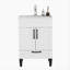 Meuble-lavabo avec lavabo, armoire de salle de bain avec 2 portes et 1 grand tiroir