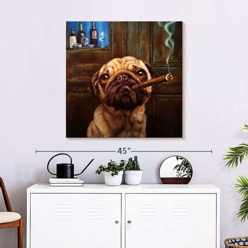 Ketti Uptown Pug, 30" H x 30" W