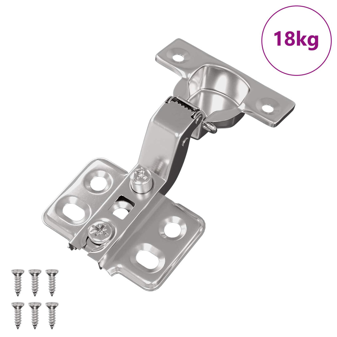 Vidaxl Hinge Nickel Iron Hardware Tools Cabinet Accessories Door Components
