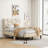Linen Fabric Bed Frame-358703350-367386925