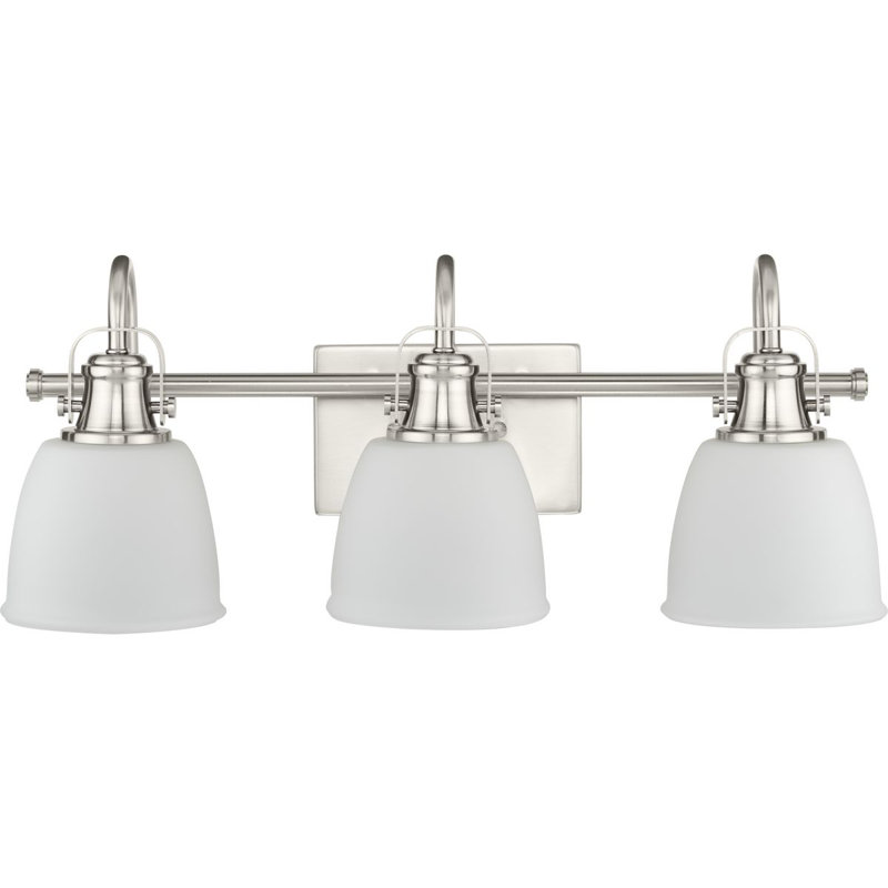 Éclairage de salle de bain à 3 lumières à intensité variable, Nickel brossé