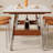 Vintage Durable Rock Slab Storable Dining Table-107803117