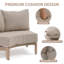 Chaise modulaire d'extérieur courbée modulaire pour 2 personnes Stonyford