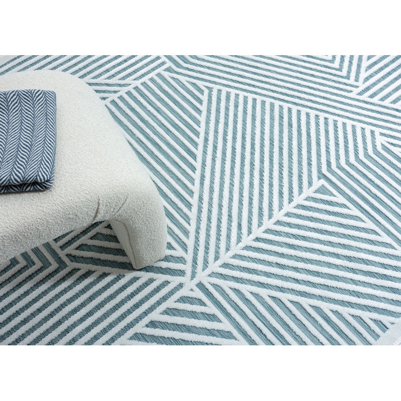 Bryanah Rectangle Geometric Indoor / Outdoor Area Rug, Rectangle 240 x 320cm