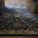 Bungalow Rose Cruce Oriental Navy Area Rug & Reviews | Wayfair