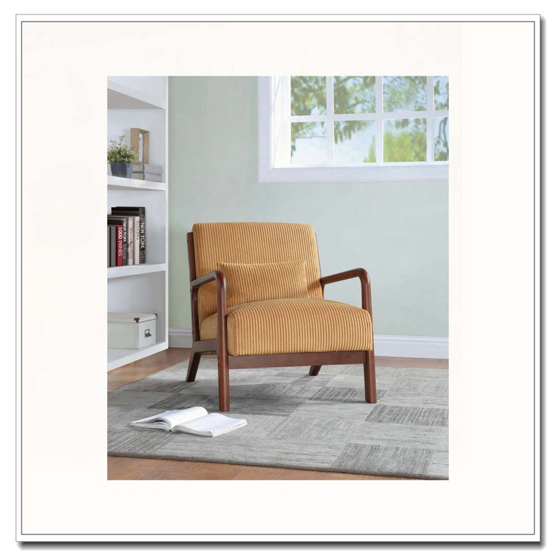 Chaise longue en bois, Jaune