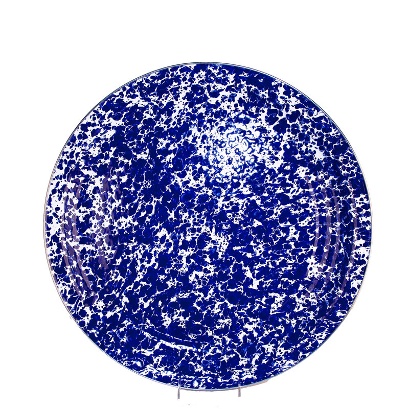 Swirl Tray, Cobalt Swirl, Medium 15.5" Tray