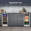 Tittla 29.92'' 31 Bottle and 130 Can Dual Zone Wine & Beverage Refrigerator