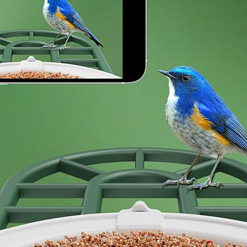 Bird Feeder with Camera with Solar Panel, Smart Bird House, Instant Arrival Alerts, Receive Bird Arrival Notification