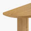 Console en bois de chêne massif 60 "avec base à 3 pieds Saint