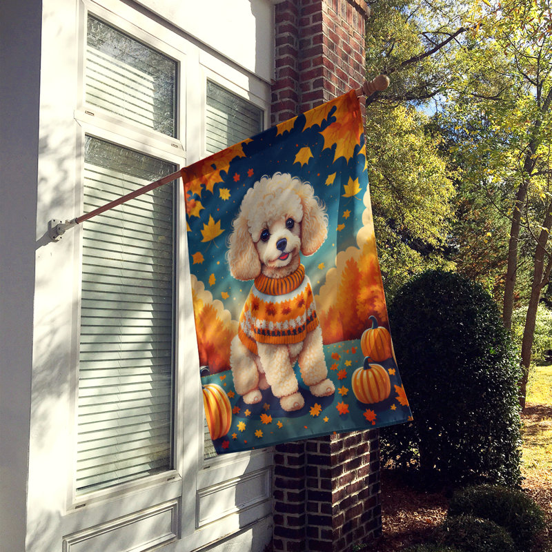 Drapeau caniche d'automne