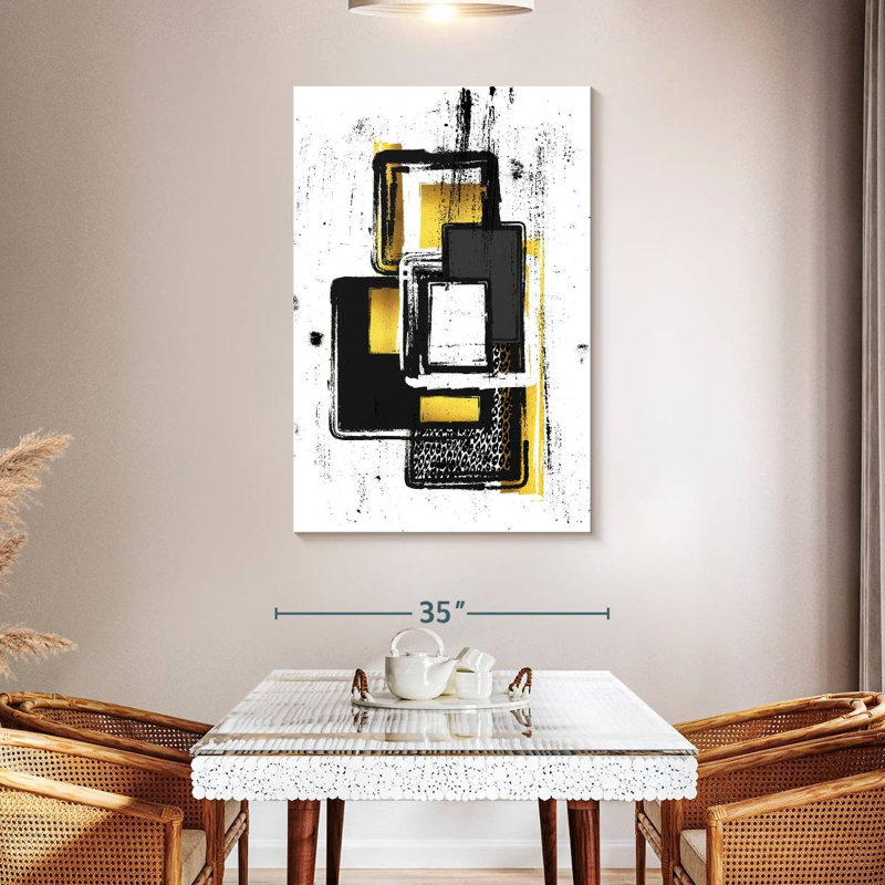 Peinture abstraite dorée Avery II, H 48 po x l 32 po