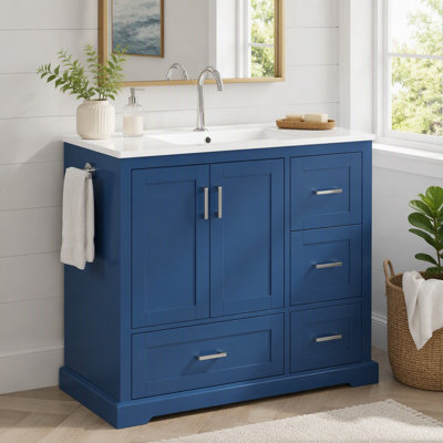 Meuble-lavabo 42 po avec lavabo en céramique