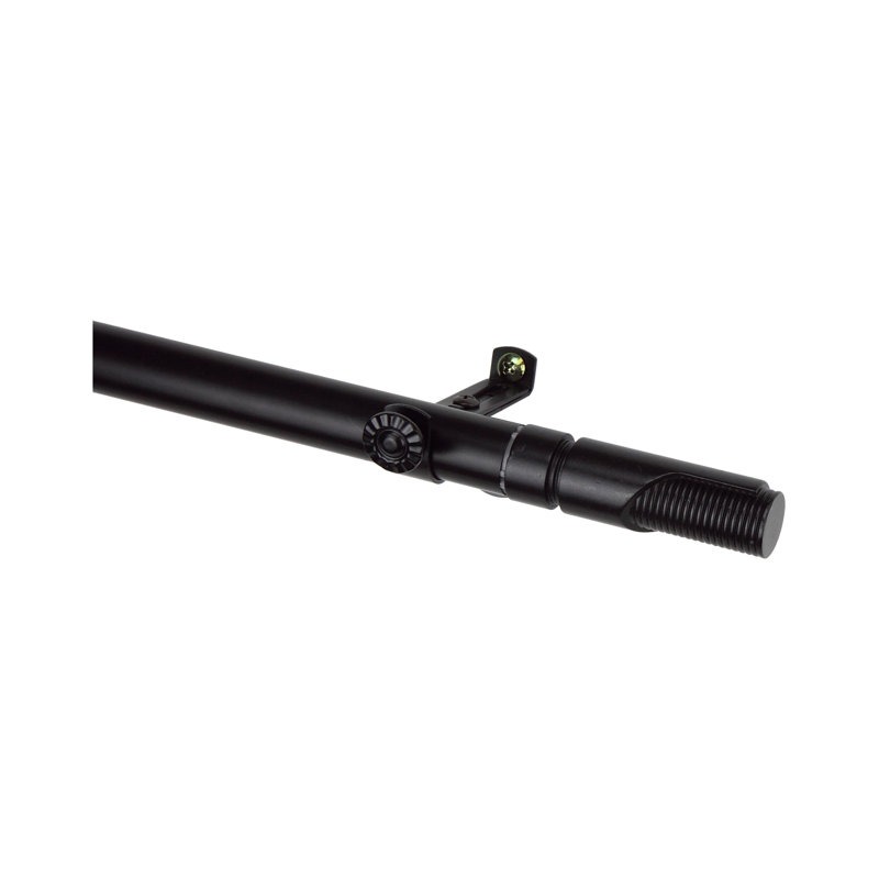 Tringle à rideaux simple ajustable Balzer, De 28 po à 48 po de largeur, Noir