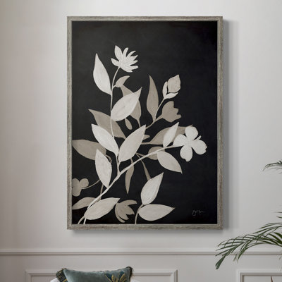 «Midnight Silhouette I», reproduction encadrée - bois massif
