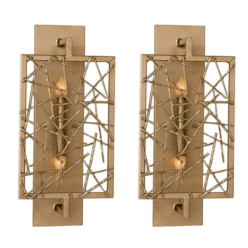 Stix Steel Flush Mounted Sconce