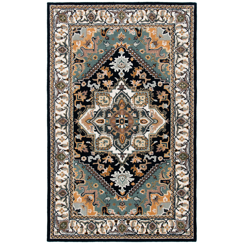 Tapis oriental en laine touffeté à la main Heritage, Rectangle 6 pi x 9 pi