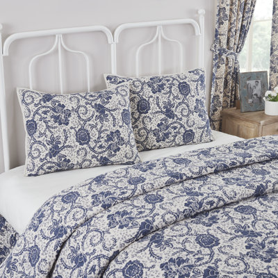 Dorset Navy Floral Standard Sham