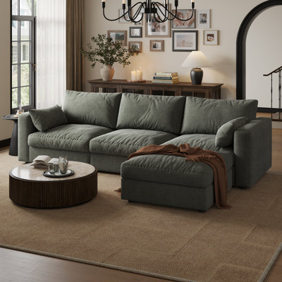 99" Sectional Modular Sofa With Storage
