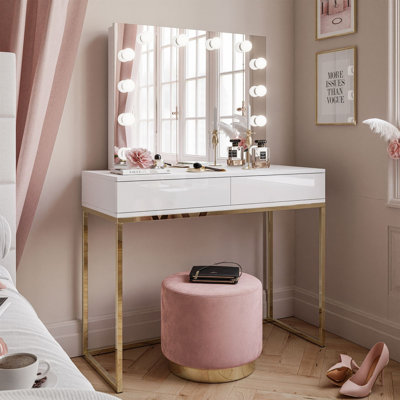 Blanco Dressing Table with Mirror