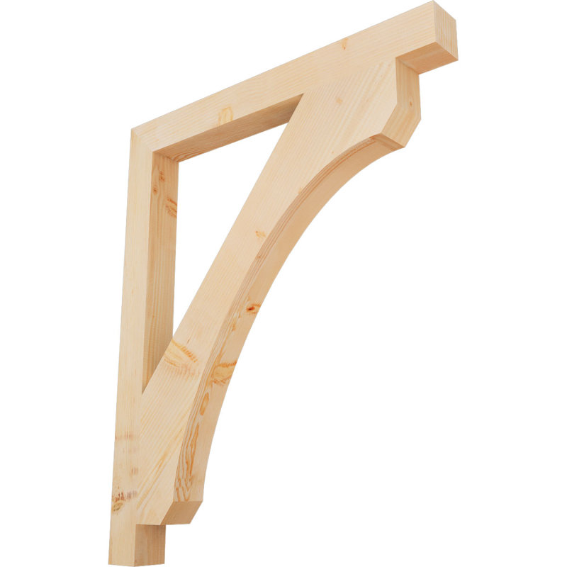 Support en bois rustique Legacy Block, Sapin de Douglas, Lisse, H 48 po x l 3,5 po x P 40 po
