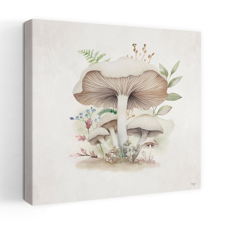 Toadstool Hideaway I, art contemporain de la nature, H 18 po x l 18 po