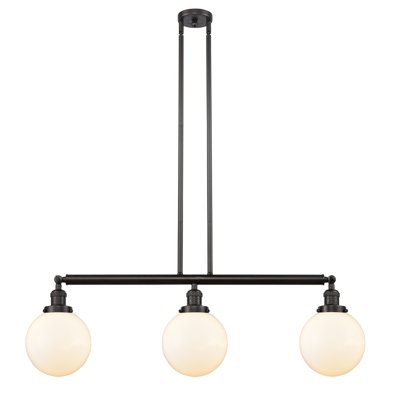 Luminaire suspendu linéaire à 3 lumières pour îlot de cuisine Albanie