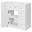 Meuble-lavabo de salle de bain sans lavabo, base d'armoire seulement-114279278