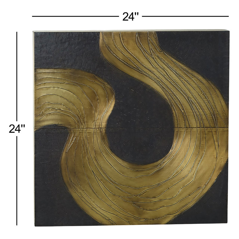 Currents Wall Panel-Brass/Bronze-D