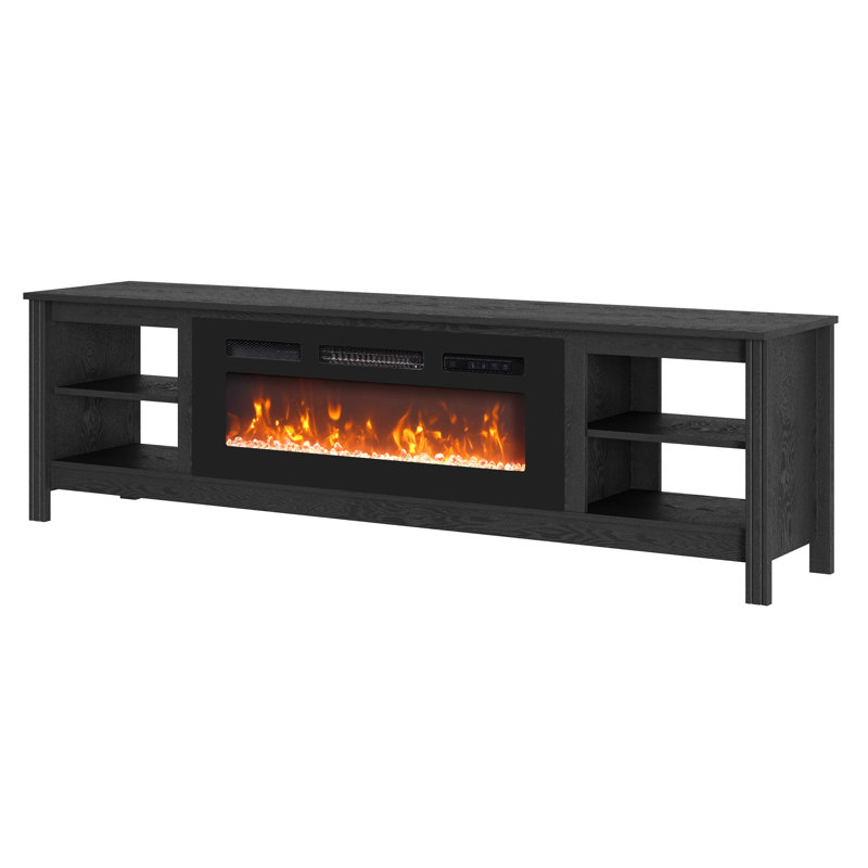 70" Media Console With Fireplace