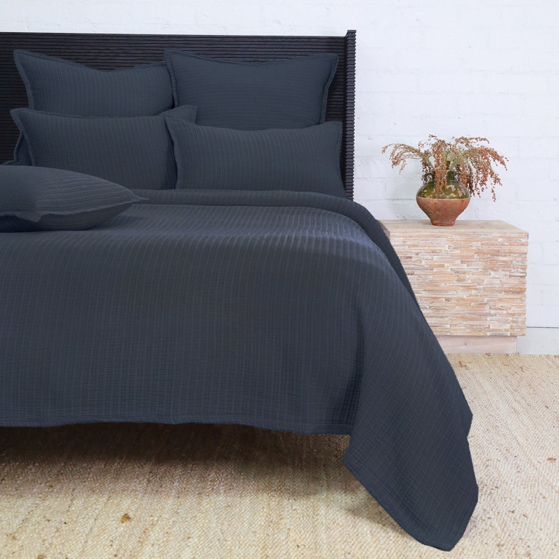 CHATHAM - NAVY - Q MATELASSE 90"X90", Twin