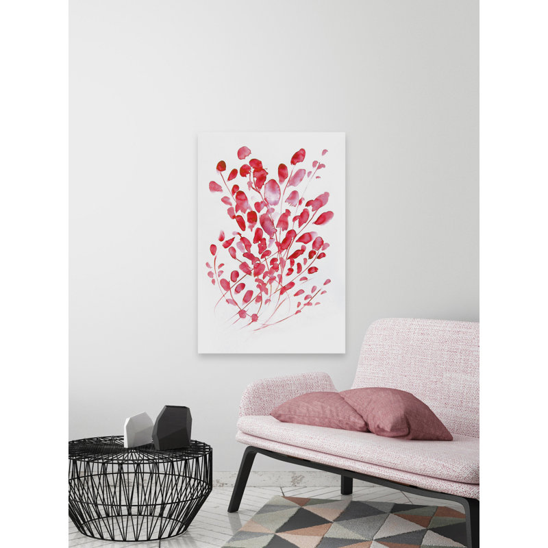" Cherry Floral Print " by Christine Lindstrom, 24" H x 16" W x 1.5" D