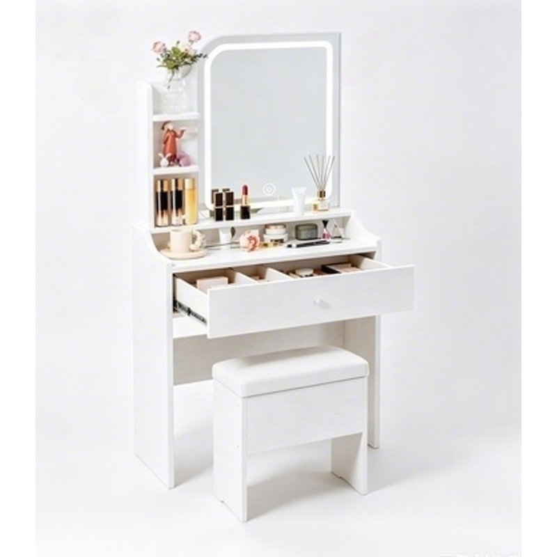 Ensemble de meuble-lavabo compact avec miroir intelligent à DEL et station de charge