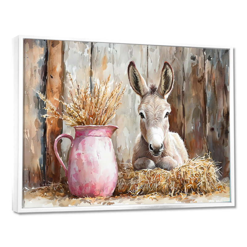 Dulsea - Animals Wall Art, H 12 po x l 20 po, Impression encadrée flottante, Blanc