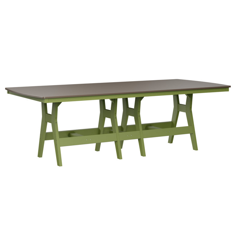 Table rectangulaire à hauteur de comptoir 96 po Berlin Gardens Harbor, Bronze martelé, H 35,5 po x l 96 po x P 44 po