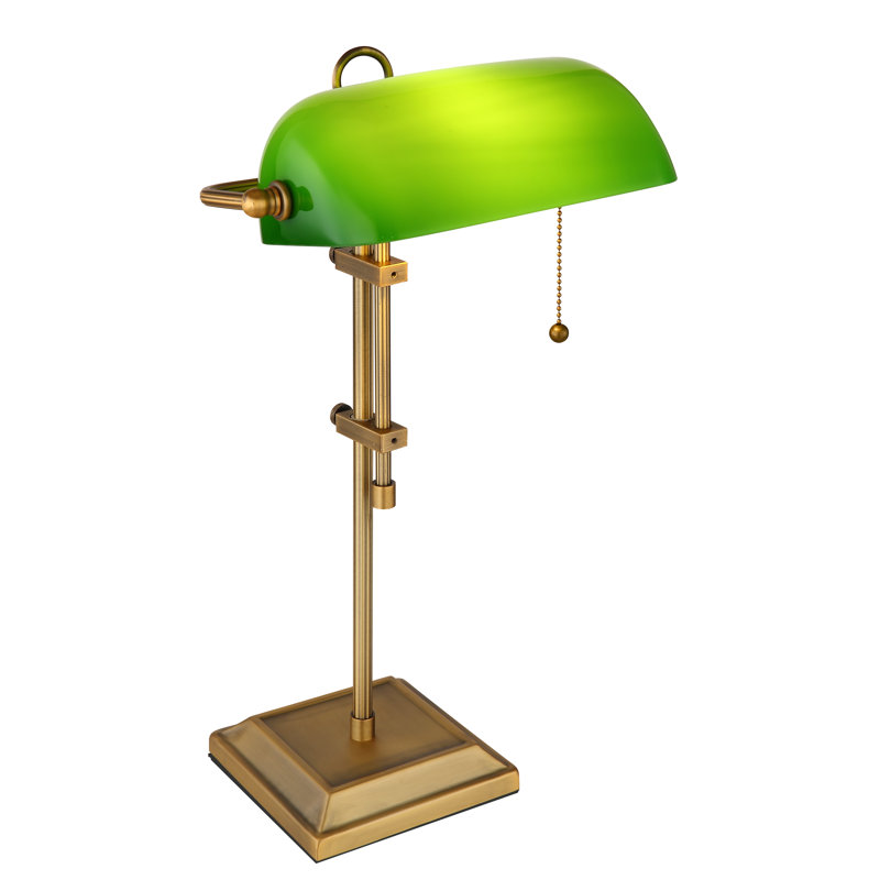 Baidnath Adjustable Metal Bankers Chair Lamp