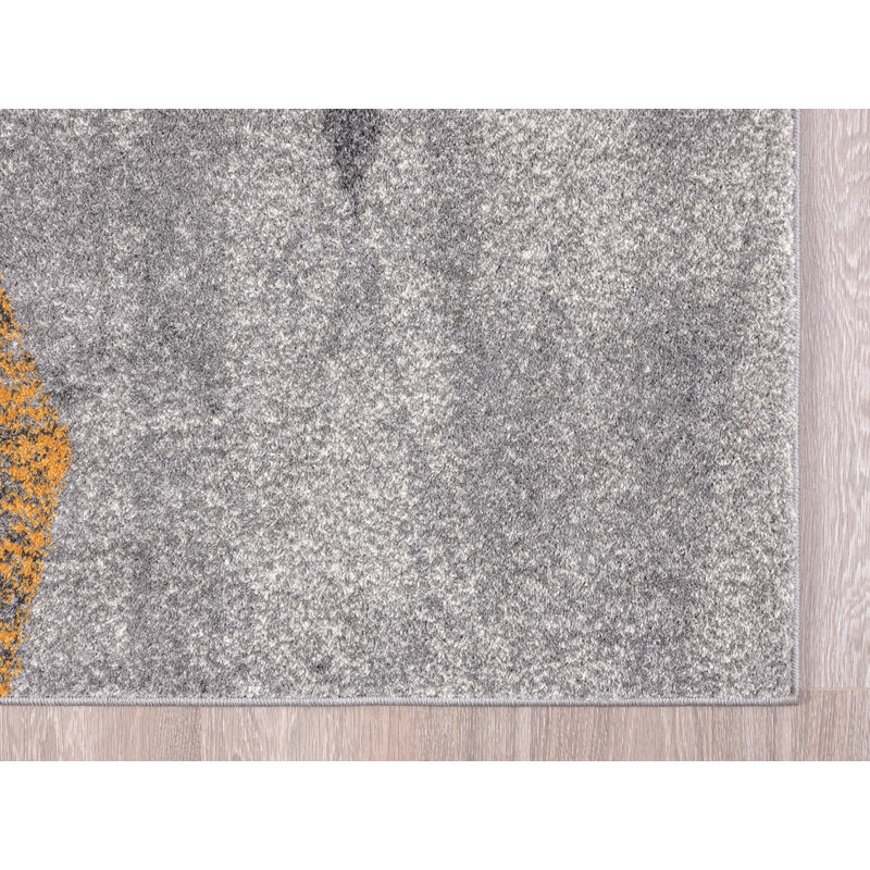 Tapis gris Emaria, Rectangle 3 pi x 5 pi