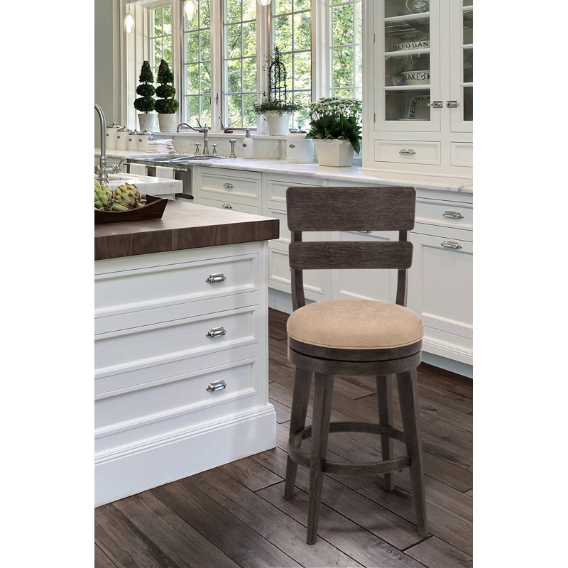 Tabouret de bar et de comptoir pivotant Rowtag, Tabouret de comptoir (assise de 26 po de hauteur)