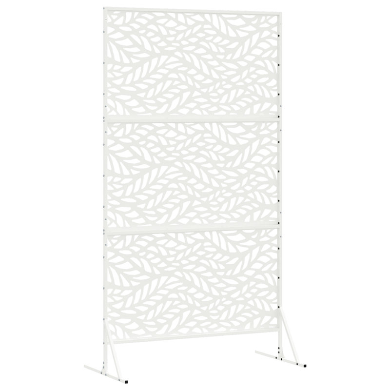 Fence Panel Large Decorative Inlays, White