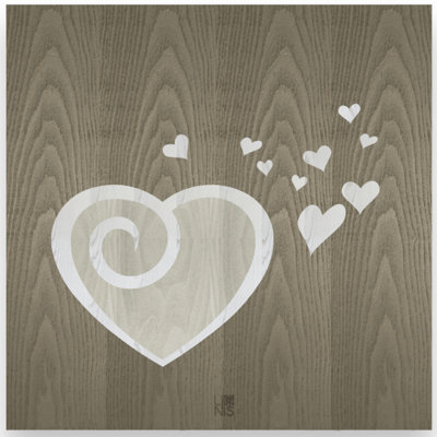 Dolcevita Love Amour - No Frame Print on Wood