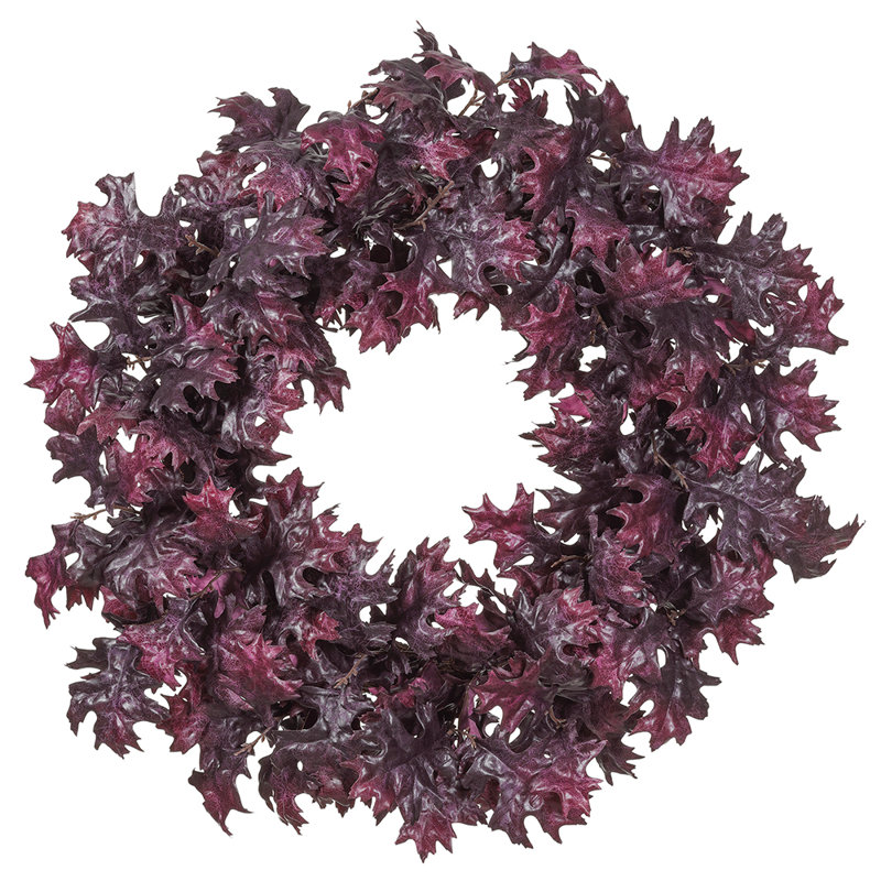 30"OAK LEAF WREATH PU/TT