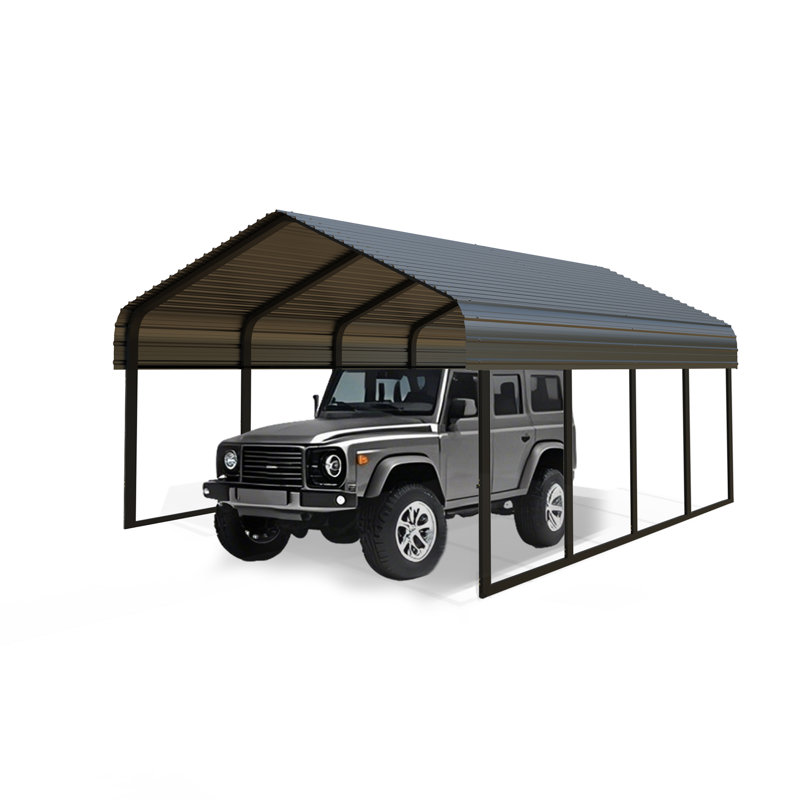 10X20 Ft. Stainless Steel Carport Shelter, 10.24' H x 10' W x 10' D