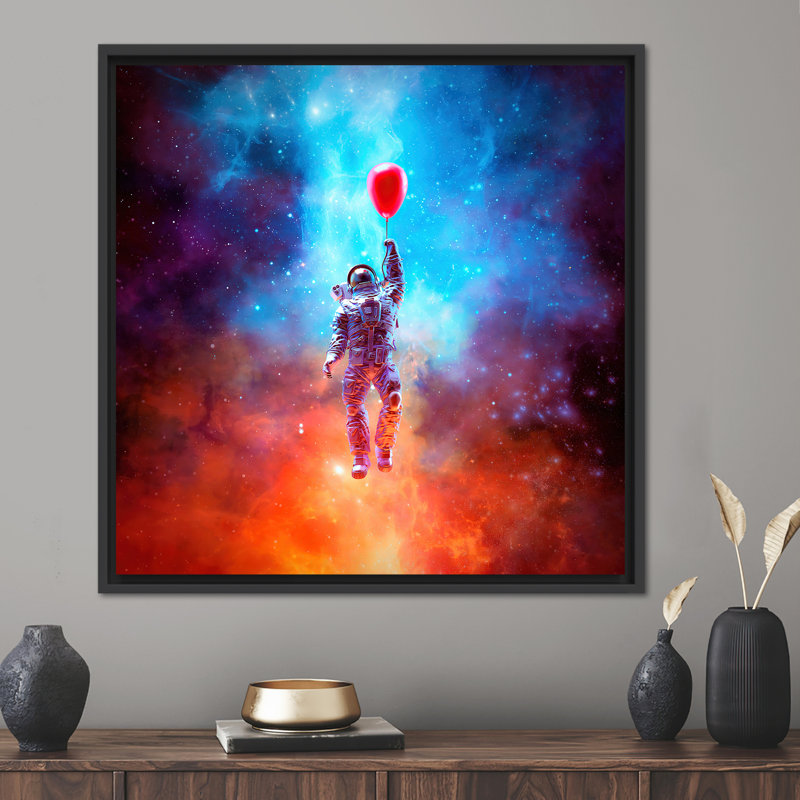 Print on Canvas, Black Floater Framed, 30 cm H x 30 cm W