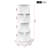 5 Tier Rotating Bookshelf, 360° Revolving Bookcase, Floor-Standing Storage Display Rack for Living Rooms,Hallway