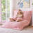 3-In-1 Pink Bean Bag Chair-575035805