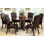 Palmyra 6 - Person Solid Wood Top Pedestal Base Dining Set